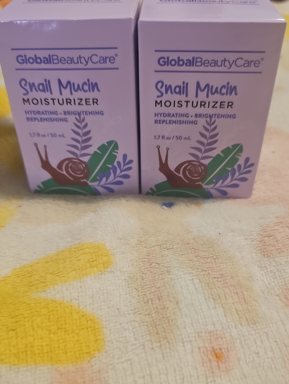 GlobalBeautyCare Snail Mucin Moisturizer - Lavender Hydrating Brightening Cream